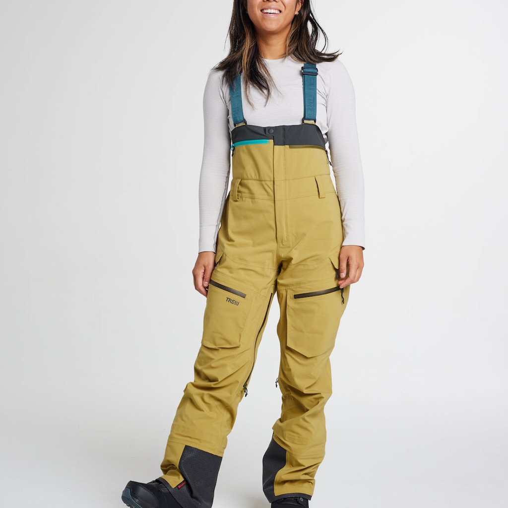 Trew Women’s Capow Bib W23 Size Small Tall In Willow Nwt